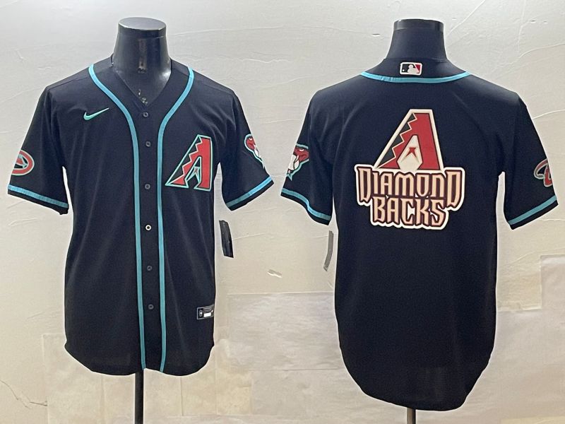 Men Arizona Diamondback Blank Black Game 2025 Nike MLB Jersey style 2->arizona diamondback->MLB Jersey